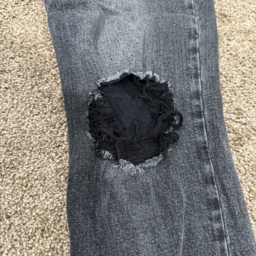 Abercrombie & Fitch Ankle Straight Ultra High Rise Curve Love 8 29 S Short Black - Picture 3 of 7